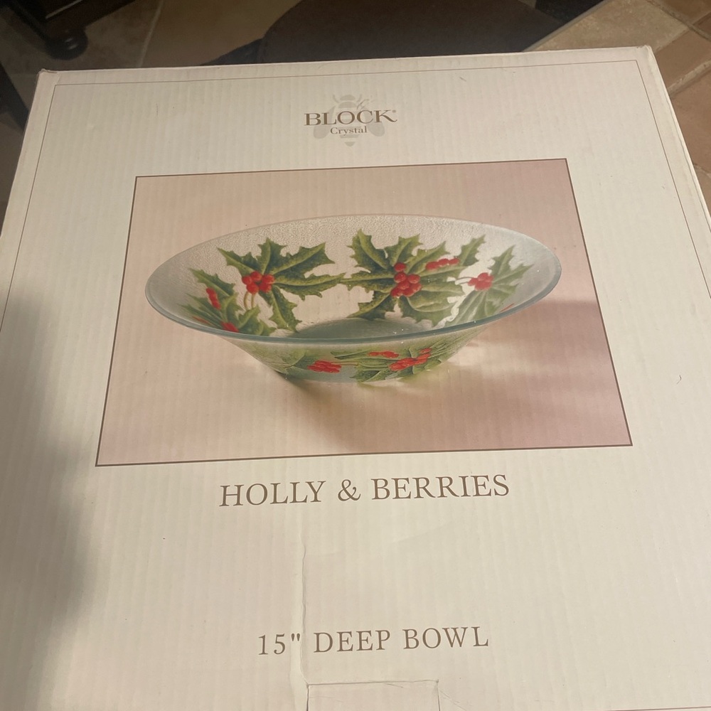 Block Holly & Berries Festive Bowl